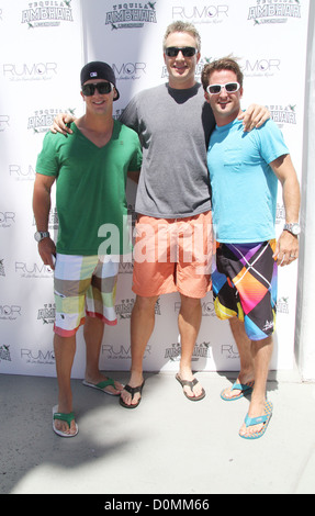 John Hardesty, Brian Westendorf, Jesse Csincsak The City's Hottest Bachelor/Bachelorette Party at Rumor Las Vegas Las Vegas, Stock Photo