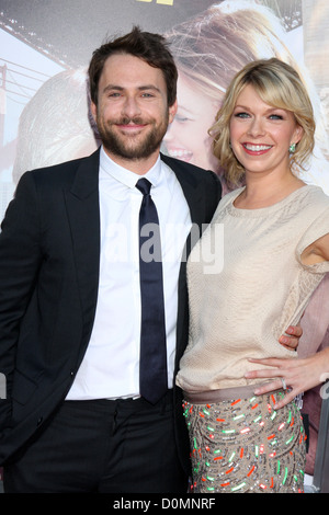 Charlie Day (L) and his wife Mary Elizabeth Ellis attend the premiere of  'Hotel Artemis' at the Regency Bruin Theatre in Los Angeles, California on  May 19, 2018. Photo by Chris Chew/UPI