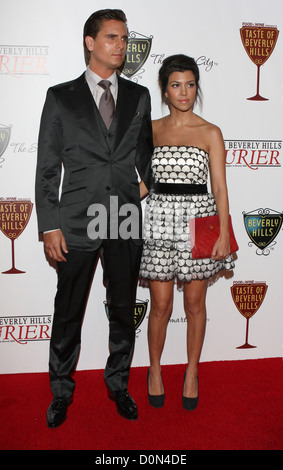 Scott Disick and Kourtney Kardashian The Taste of Beverly Hills Party - Arrivals Los Angeles, California - 02.09.10 Stock Photo