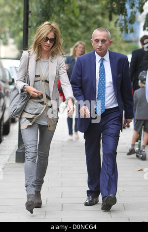 Trinny Woodall after dropping her daughter at school London, England - 06.09.10 Stock Photo