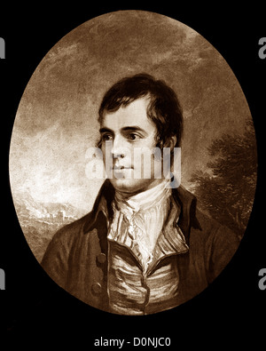 Robert Burns, Scottish poet Stock Photo - Alamy