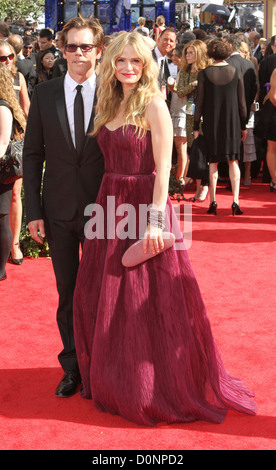 Kevin Bacon and Kyra Sedgwick, 62nd Primetime Emmy Awards (The Emmys) held at the Nokia Theatre - Arrivals Los Angeles, Stock Photo