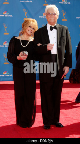 Ann-Margret and actor Roger Smith, 62nd Primetime Emmy Awards (The Emmys) held at the kia Theatre - Arrivals Los Angeles, Stock Photo