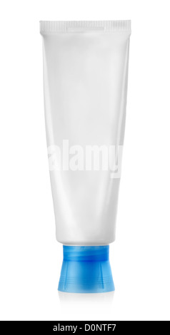 Tube of toothpaste isolated on white background Stock Photo