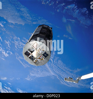 Long Duration Exposure Facility in Orbit Stock Photo