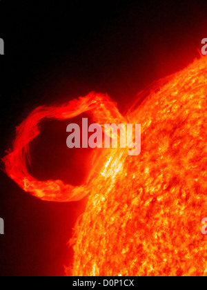 Solar Prominence Stock Photo