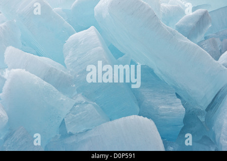 Background of big blocks of ice Stock Photo