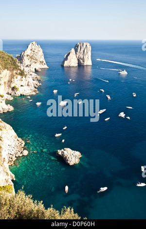 Faraglioni di Capri Stock Photo