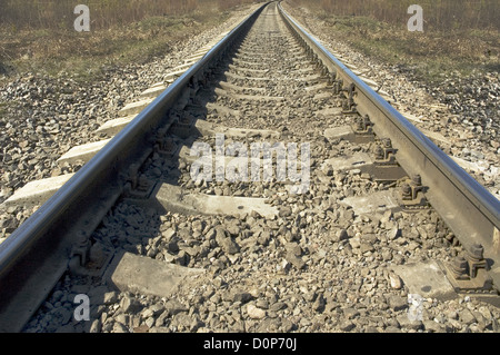 railroad tracks Stock Photo