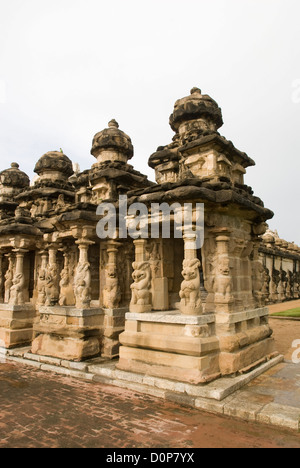 The Kailasanatha temple in Kanchipuram near Chennai, Tamil Nadu, India. Stock Photo