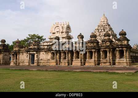 The Kailasanatha temple in Kanchipuram near Chennai, Tamil Nadu, India. Stock Photo