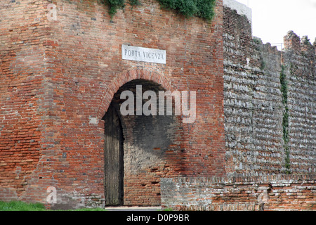 ancient door of access to the medieval castle Stock Photo