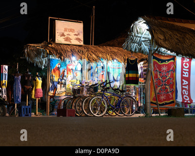 Souvenir shop in Playa Cocles,Puerto Viejo de Talamanca,Costa Rica,Central America Stock Photo