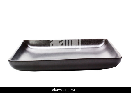 Close-up of a black empty tray Stock Photo