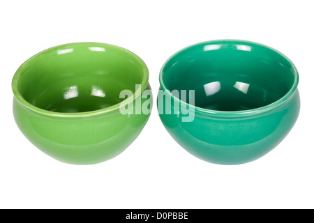 Close-up of two ceramic bowls Stock Photo