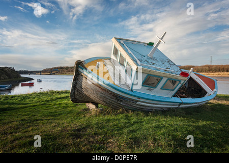 Cambois on the River Wansbeck Stock Photo