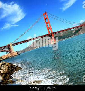 famous Golden Gate Bridge, San Francisco, USA Stock Photo