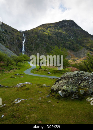 Aber Falls near Abergwyngregyn in Snowdonia National Park Wales Stock Photo