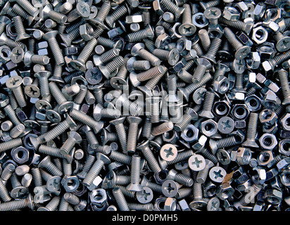 bolts and nuts Stock Photo