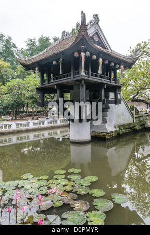 HANOI, Vietnam - at the One Pillar Pagoda in Hanoi, Vietnam. It is one of the most iconic temples in Vietnam and dates back to the 11th century. Stock Photo