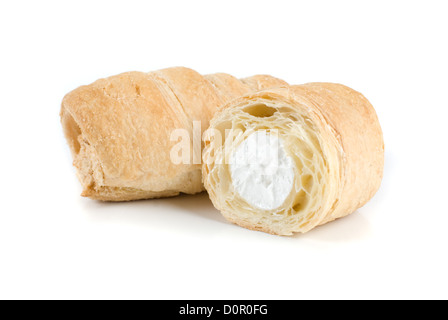 Cream eclairs Stock Photo