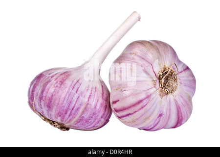 two cloves of garlic Stock Photo - Alamy