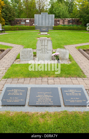 Scotland, Lockerbie, Garden of Rememberance to victims of 1988 air disaster, the terrorist bombing of Pan Am Flight 103 Stock Photo