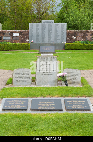 Scotland, Lockerbie, Garden of Rememberance to victims of 1988 air disaster, the terrorist bombing of Pan Am Flight 103 Stock Photo