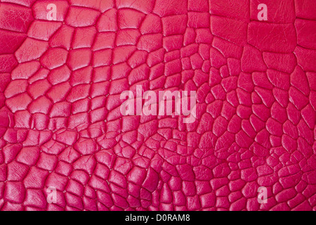 Textured pink leather Stock Photo