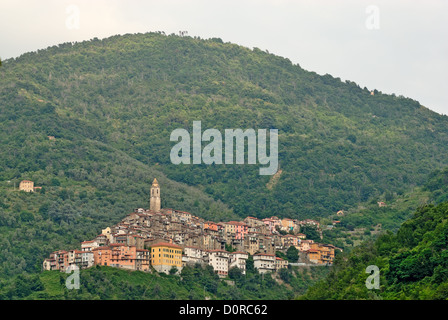 Small town Castel Vittorio. Liguria. Italy Stock Photo