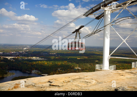 GA00167-00...GEORGIA - Skyride to the top of Stone Mountain in Stone Mountain Park near Atlanta. Stock Photo