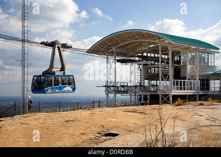 GA00169-00...GEORGIA - Skyride to the top of Stone Mountain in Stone Mountain Park. Stock Photo