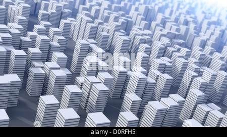 Futuristic city Stock Photo