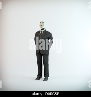 Anonymous hacker group symobl Stock Photo