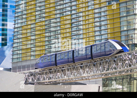 Monorail Tram at CityCenter Stock Photo