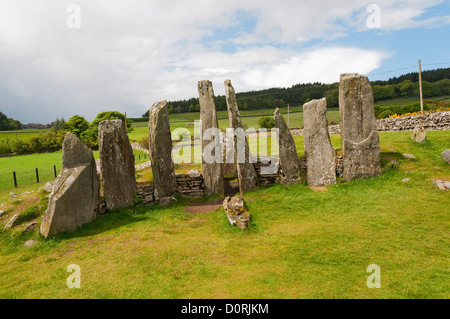 Scotland, Creetown vacinity, Cairn Holy I, Neolithic chambered burial cairn Stock Photo