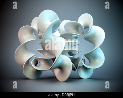 3D abstract shape Stock Photo