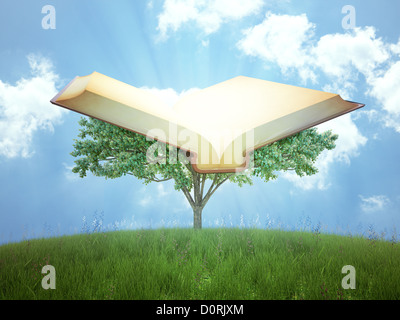 The tree of knowledge Stock Photo