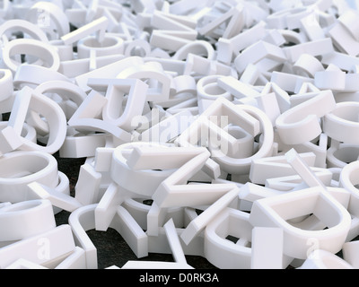 Abstract 3d letters background Stock Photo