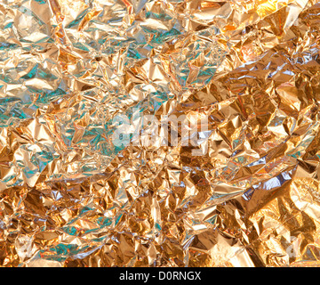 gold foil texture background Stock Photo