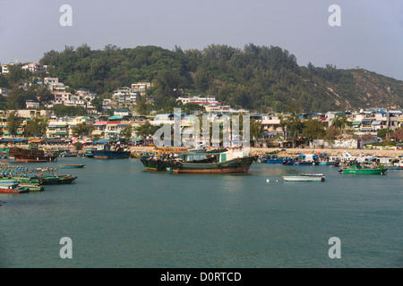 China Hong Kong, Cheung Chau island, harbour Stock Photo