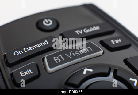 British Telecom BT Vision television remote control Circa 2011. Stock Photo
