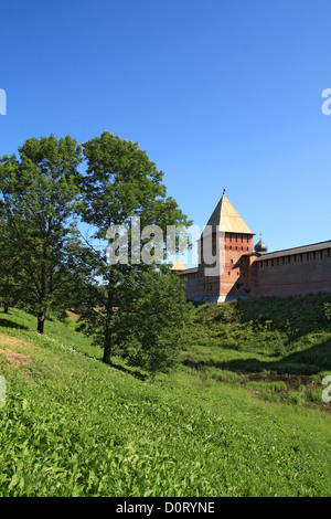 aging brick fortress Stock Photo