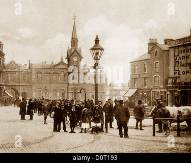 Aylesbury Market Square Victorian period Stock Photo