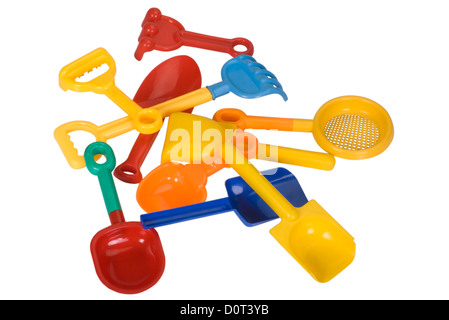 High angle view of assorted gardening tools Stock Photo