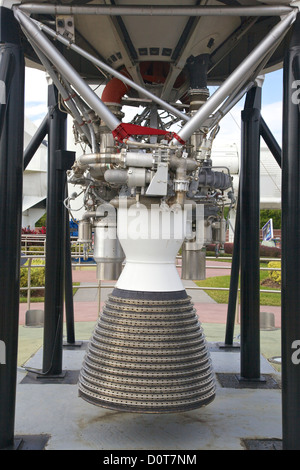 NASA Rocket Engine at the Kennedy Space Center in Florida Stock Photo
