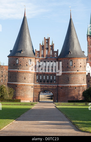 Holstentor, Luebeck, Schleswig-Holstein, Germany Stock Photo