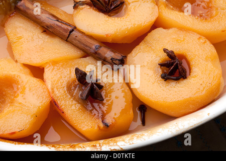 Baked quince Stock Photo