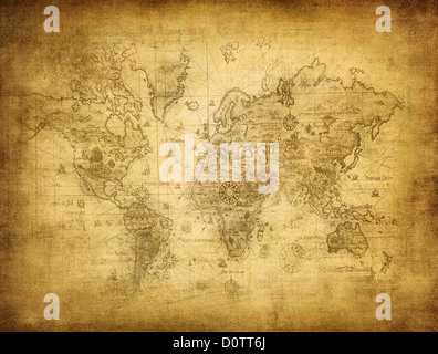 Ancient world map Stock Photo - Alamy