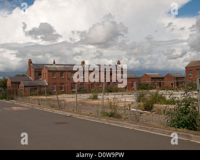 Derelict  buildings at Priddy's Hard adjacent to 'Explosion' the Museum of Naval Firepower Gosport Hampshire England UK Stock Photo